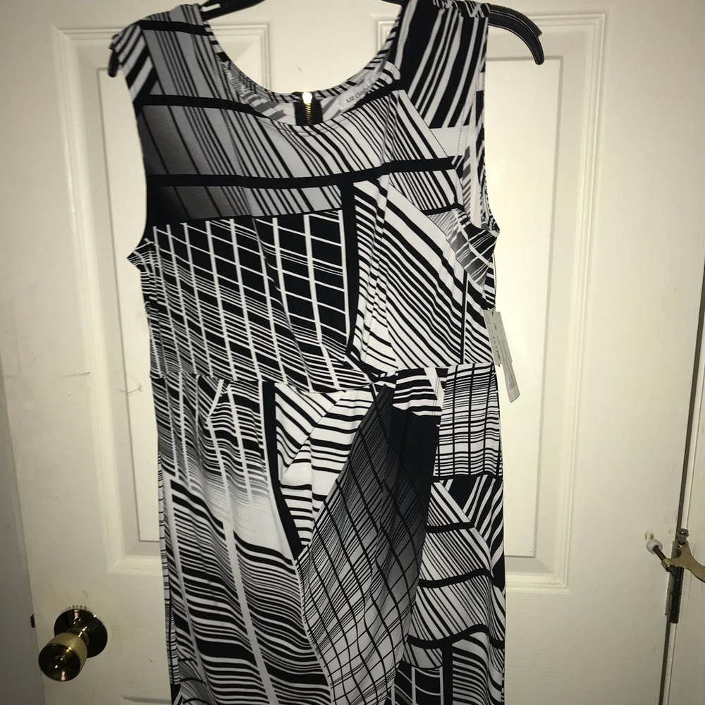 Black and white multi Design dress